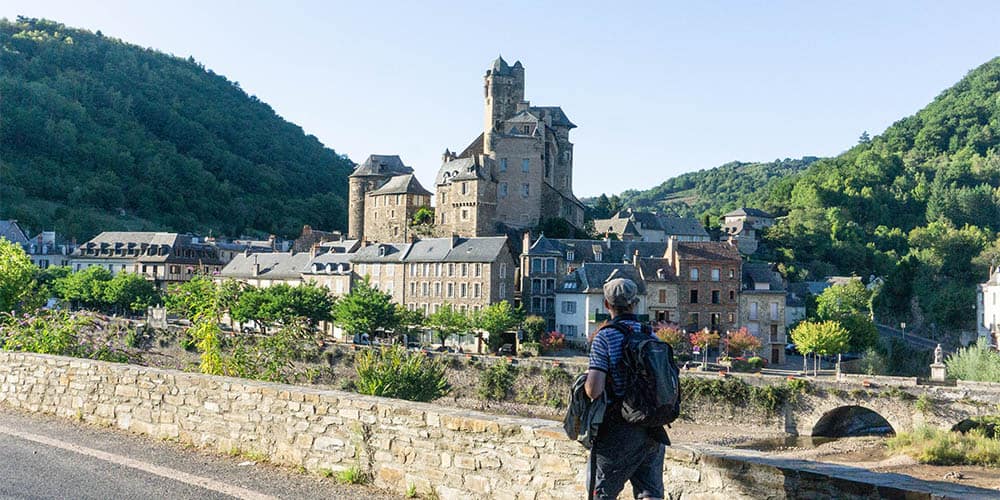 Estaing aan de pelgrimsroute Via Podiensis